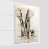 Plexiglas4_23015-Elephant with child-Painting