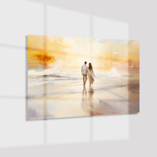 Plexiglas4_23037-Couple at sunset-Abstract painting