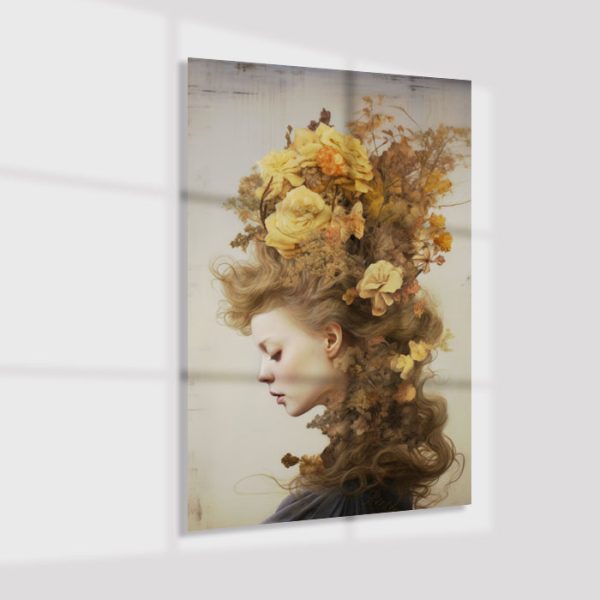 Plexiglas4_23063-Woman with flowers-Portrait Woman