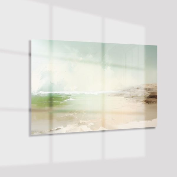 Plexiglas4_24094-Beach green-Abstract painting