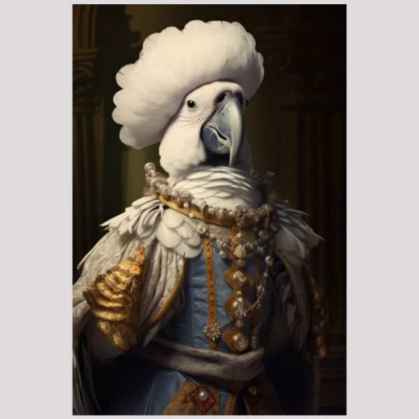 vierkant_23016-Bird in baroque1-Baroque