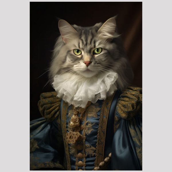 vierkant_23023-Cat in baroque-Baroque