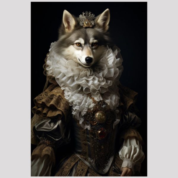vierkant_23027-Wolf in baroque-Baroque