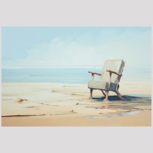 vierkant_23033-Chair on the beach-Abstract painting