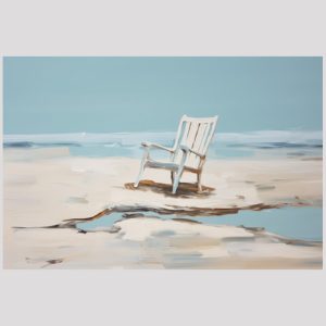 vierkant_23034-Chair on the beach-Abstract painting