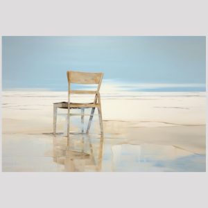 vierkant_23035-Chair on the beach-Abstract painting