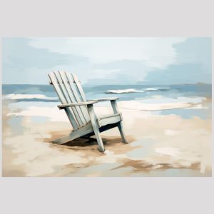 vierkant_23036-Chair on the beach-Abstract painting