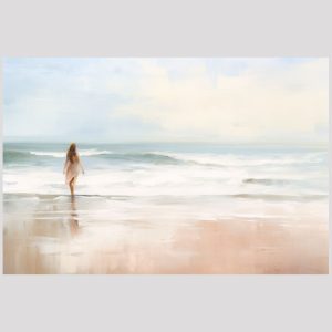 vierkant_23042-Woman in the beach-Abstract painting