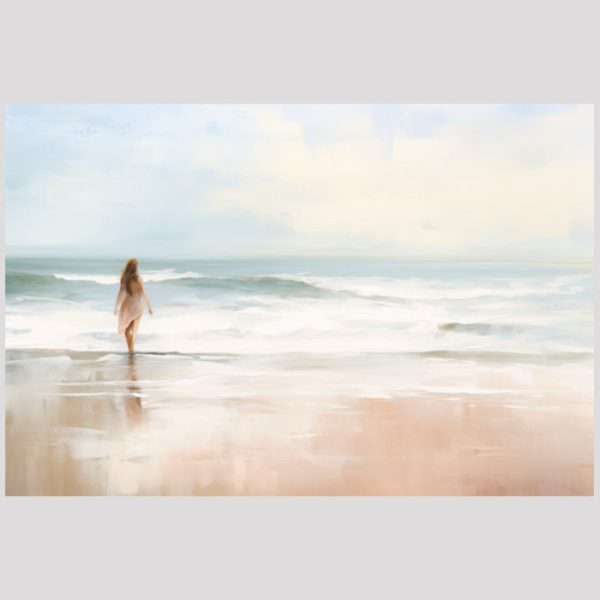 vierkant_23042-Woman in the beach-Abstract painting