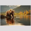 vierkant_23059-Bear by lake-Animals