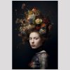 vierkant_23064-Woman with flowers-Portrait Woman