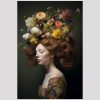 vierkant_23065-Woman with flowers-Portrait Woman
