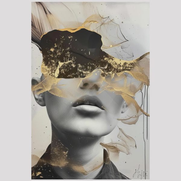 vierkant_24071-Woman golden artwork-Artwork