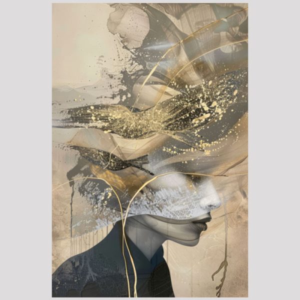 vierkant_24073-Woman golden artwork-Artwork