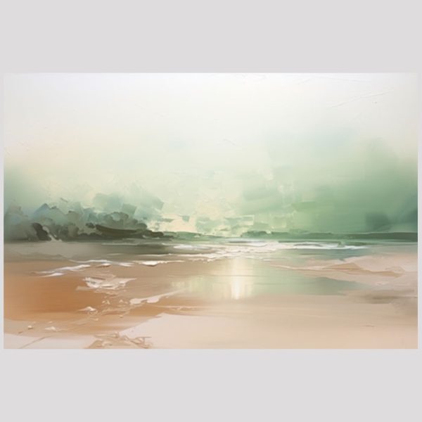 vierkant_24095-Beach green -Abstract painting