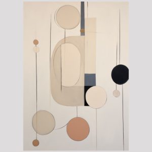 vierkant_24100-Beige brown blue-Abstract