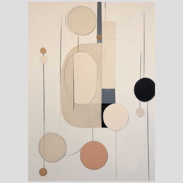 vierkant_24100-Beige brown blue-Abstract