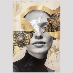 vierkant_24109-Woman Zeeuws Golden artwork-Artwork